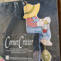 N. 3 Kit di punto croce nuovi Corner Critter