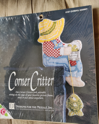 N. 3 Kit di punto croce nuovi Corner Critter