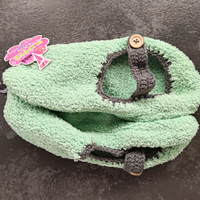 pantofole verdi nuove con cartellino