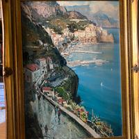 Quadro AMALFI pittore Vincenzo Aprile