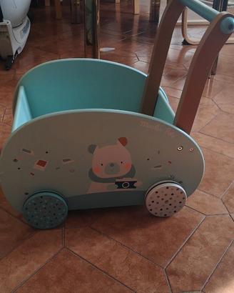 Carrettino in legno per primi passi