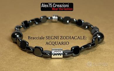 Bracciale artigianale segni zodiacale: Acquario ♒️