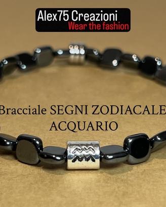Bracciale artigianale segni zodiacale: Acquario ♒️