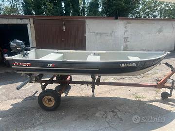 Barca da pesca in alluminio tipo Canadian