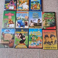 11 dvd Birgale, David gnomo, Puffi, stanlio e olio