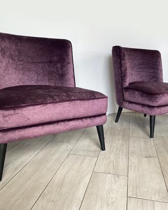 Coppia di poltrone in stile francese