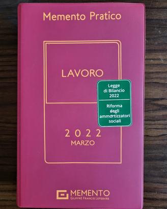 Memento pratico Lavoro 2022