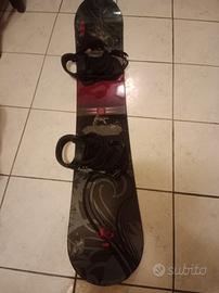 tavola nuova snowboard Morrow Sky 148 con attacchi