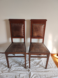 Coppia sedie vintage in legno