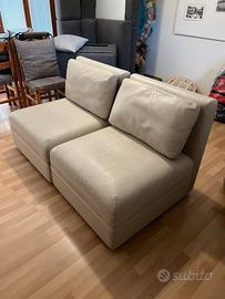 Divano in pelle 2 posti ikea Vallentuna