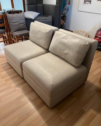 Divano in pelle 2 posti ikea Vallentuna