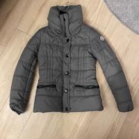 Piumino Moncler donna S verde originale