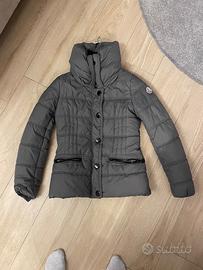 Piumino Moncler donna S verde originale