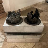 Scultura Bronzo Pietra ELEMENTS Artista David