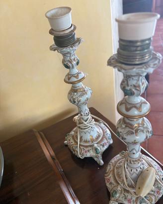 coppia lumi in capodimonte - coppia sedie