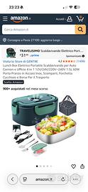 Lunch box portatile scaldavivande