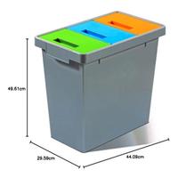 Secchio raccolta differenziata da campeggio 