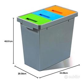 Secchio raccolta differenziata da campeggio 