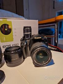 CanonEOS 450D +Obiettivi+Accessori Completo di sca