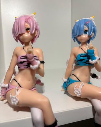 Set 2 Action Figure Ram & Rem - Re:Zero