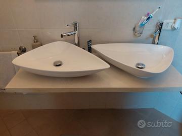 mobile bagno con 2 lavabi