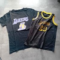 2 maglie basket L.A. lakers Lebron taglia M