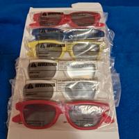 Occhiali 3D n. 12 paia colorati, nuovi