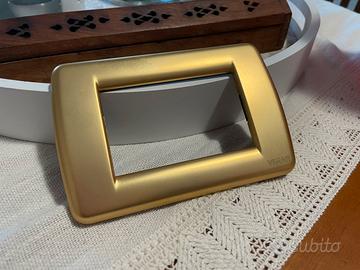 13 placche Vimar oro da 3 moduli