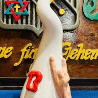 Corno portafortuna artigianale in ceramica