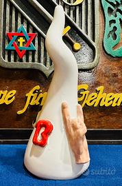 Corno portafortuna artigianale in ceramica