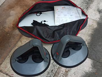 Portasci/snowboard magnetico con chiave