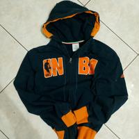 Felpa con cappuccio Adidas x NBA – Blu/Arancione 