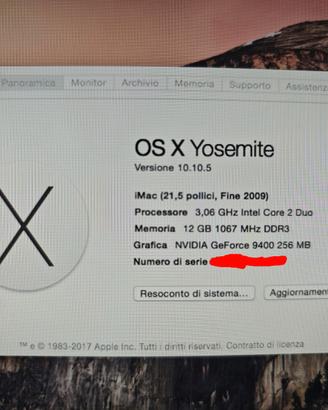 Imac 21' late 2009