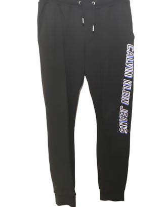 Joggers Calvin Klein Jeans in cotone nero con logo
