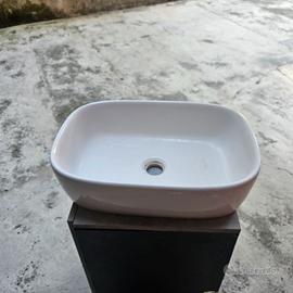 Lavabo da appoggio rettangolare Ceramica Globo