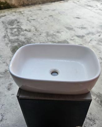 Lavabo da appoggio rettangolare Ceramica Globo
