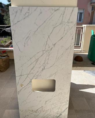 Top in gres per lavabo e mobile bagno