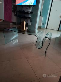 tavolino di cristallo fiam