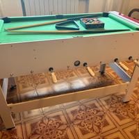 Calcio balilla + biliardo