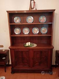 CREDENZA/LIBRERIA IN STILE UMBERTINO