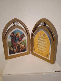 Dittico San Michele Arcangelo con preghiera