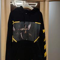 Felpa Off-White Caravaggio Nera Gialla