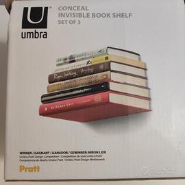 mensole invisibili porta libri