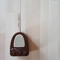 Radiolina marrone e beige, targata Rai, rarissima