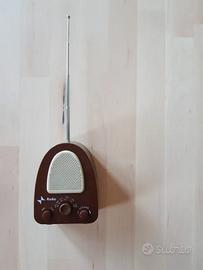 Radiolina marrone e beige, targata Rai, rarissima