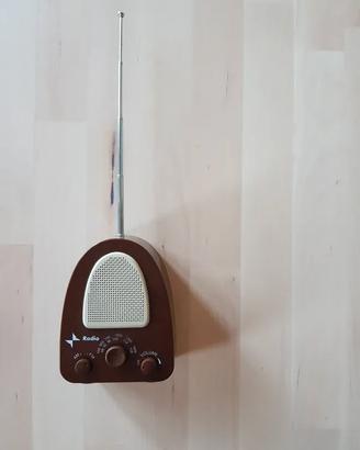 Radiolina marrone e beige, targata Rai, rarissima