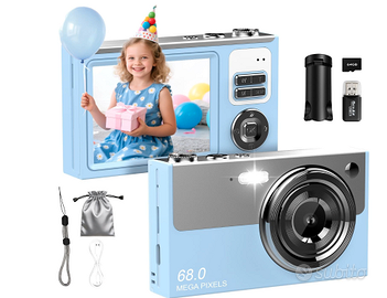 Fotocamera digitale 4K da 64 MP per bambini