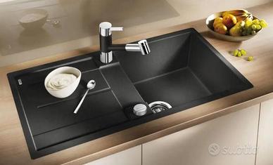 Lavello Blanco Metra XL 6 S in Silgranit antracite