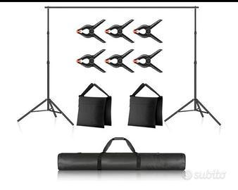 Sistema di supporto per sfondo fotografico