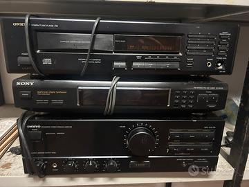 Amplificatori, lettore cd e sintonizzatore